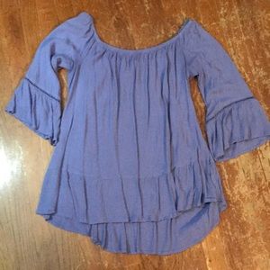 Purple off the shoulder top